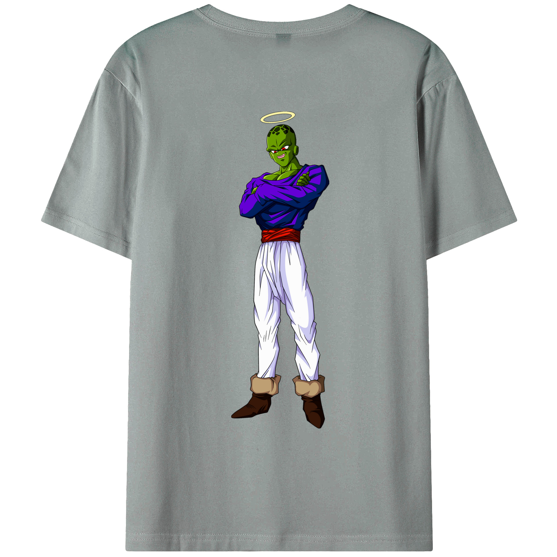 （画像用） ドラゴンボール パイクーハン DRAGON BALL Pikkon 綿100％ メンズ半袖Tシャツ（バックプリント） 通気性